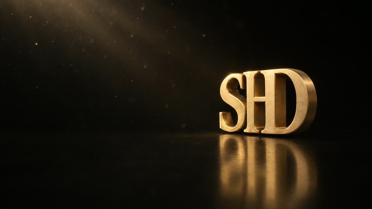 The Studio High Design monogram in solid gold